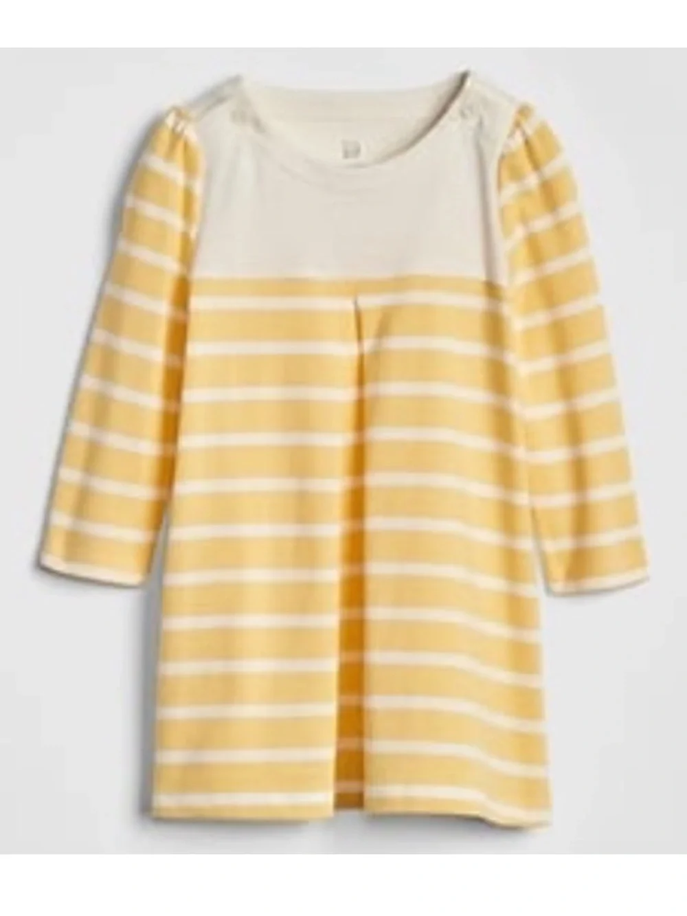 NWT Baby Gap Dress | Yellow Stripe Long-Sleeve | With Bloomers 100% Cotton